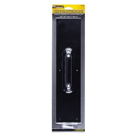 Brinks Commercial Brinks Commercial 15 in. L Matte Black Aluminum Pull Plate BC41021